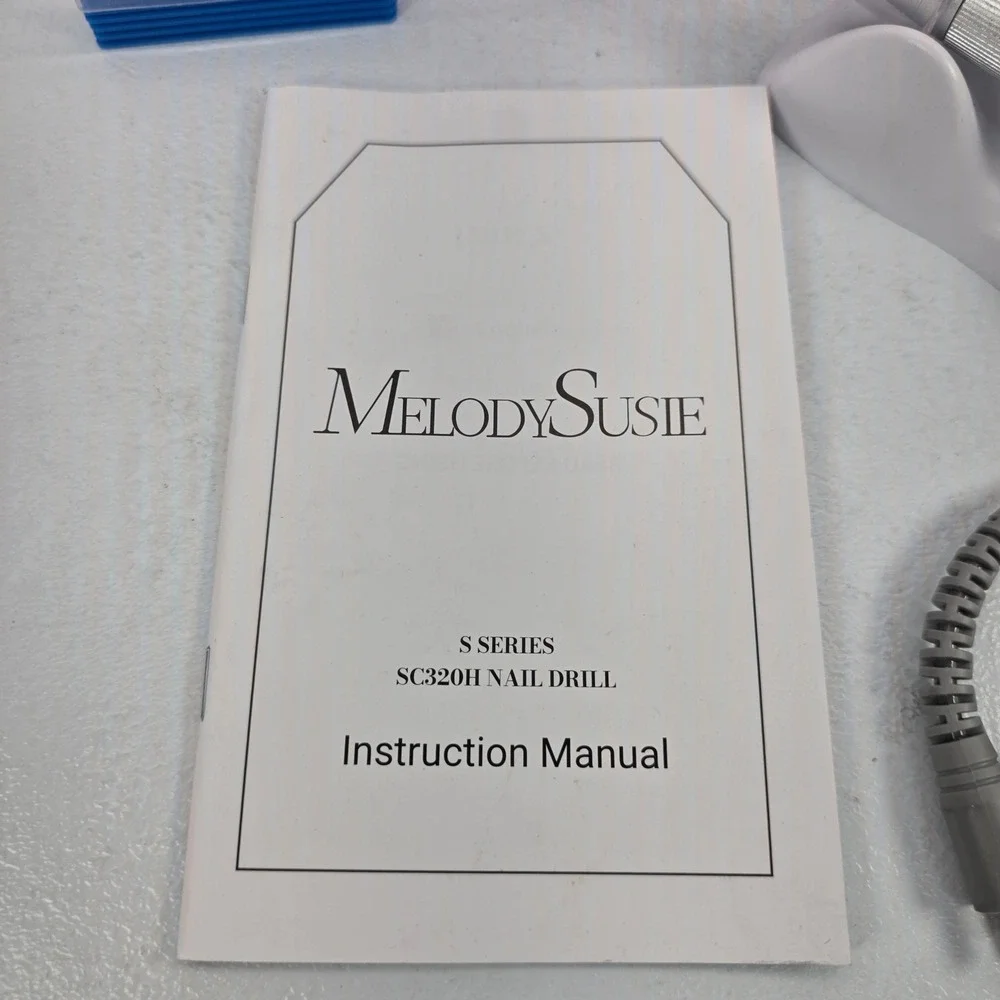 MelodySusie SC320H Professional Rechargeable Nail Drill 30000 RPM Purple Silver